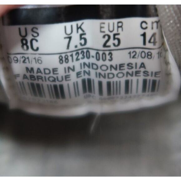 Nike Shoes Kids 8 Sneakers Athletic Trainers Air Max Zero Low Grey Toddler Child - Picture 13 of 16